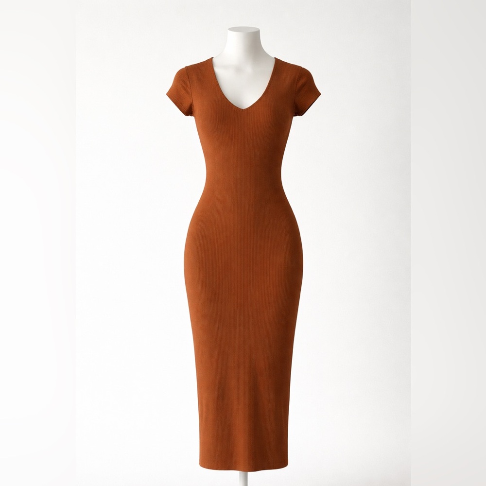 See You Monday Rust Maxi Dress